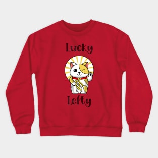 Lucky Lefty Japanese Fortune Cat Crewneck Sweatshirt